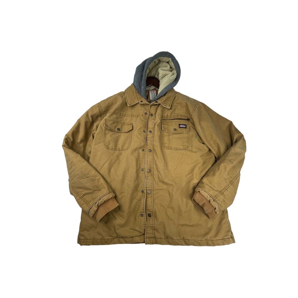 Vintage Dickies Work Coat Brown lined men’s hoodie size xl